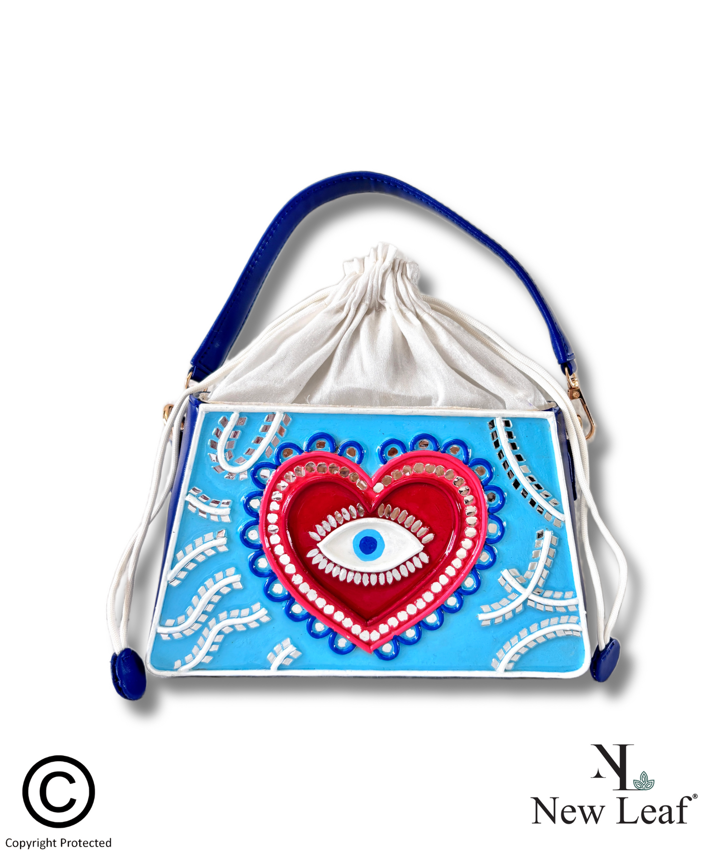 Heart Trapezium Potli with Sling