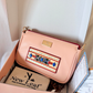 Peach Glaze Lippan Art Handcrafted Baguette Bag/Sling