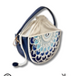 Blue Horizon Semi Circle Lippan Art Potli Sling