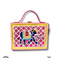 Elephant Lippan Art Box Sling Bag
