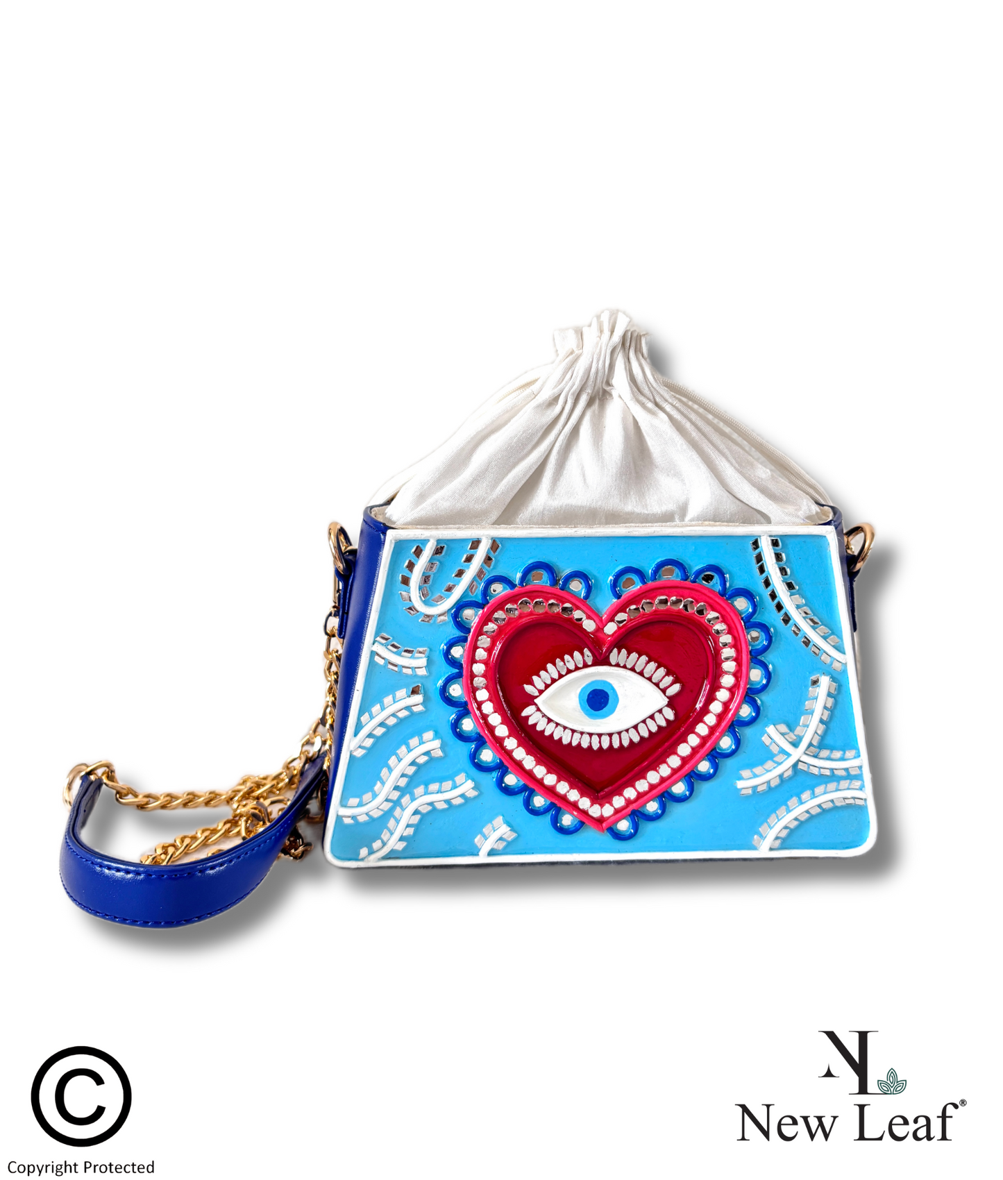 Heart Trapezium Potli with Sling