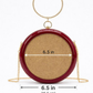 New Leaf Maroon Circle Clutch Sling – Plain Handcrafted Bag