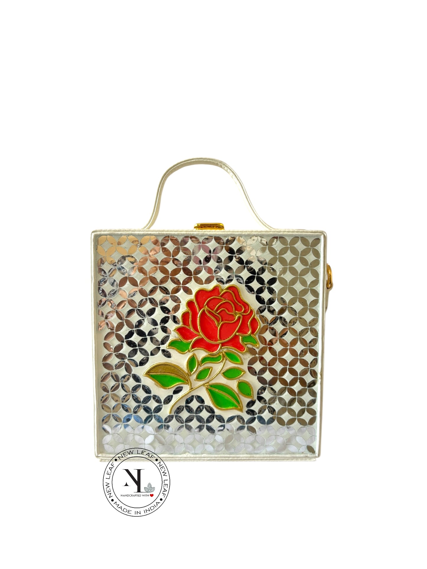 Rose Lippan Art Handcrafted Box Bag