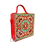 Colourful Geometric Lippan Art Handcrafted Box Bag