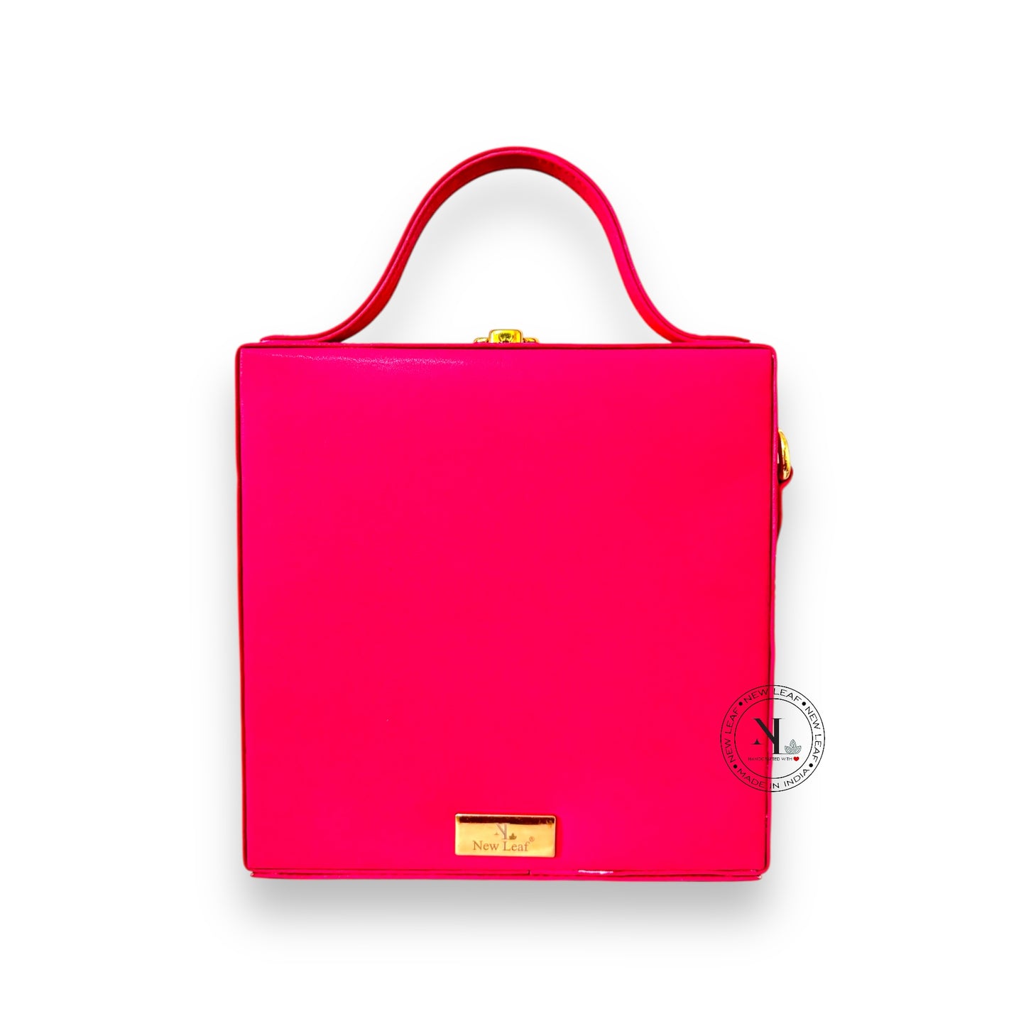 Hamsa Square Lippan Art Handcrafted Box Bag