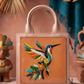 Humming Bird Handcrafted Lippan Art Handbag/ Sling