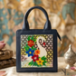 Floral Swan Handcrafted Lippan Art Handbag/ Sling