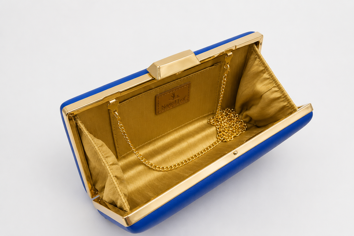 Royal Blue Rectangle Clutch Sling – Plain Handcrafted Bag