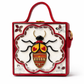 Mini Lady Bird Lippan Art Handcrafted Square Box Bag