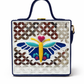 Mini Butterfly Lippan Art Handcrafted Square Box Bag