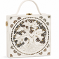 White Tree Square Lippan Art Box Bag