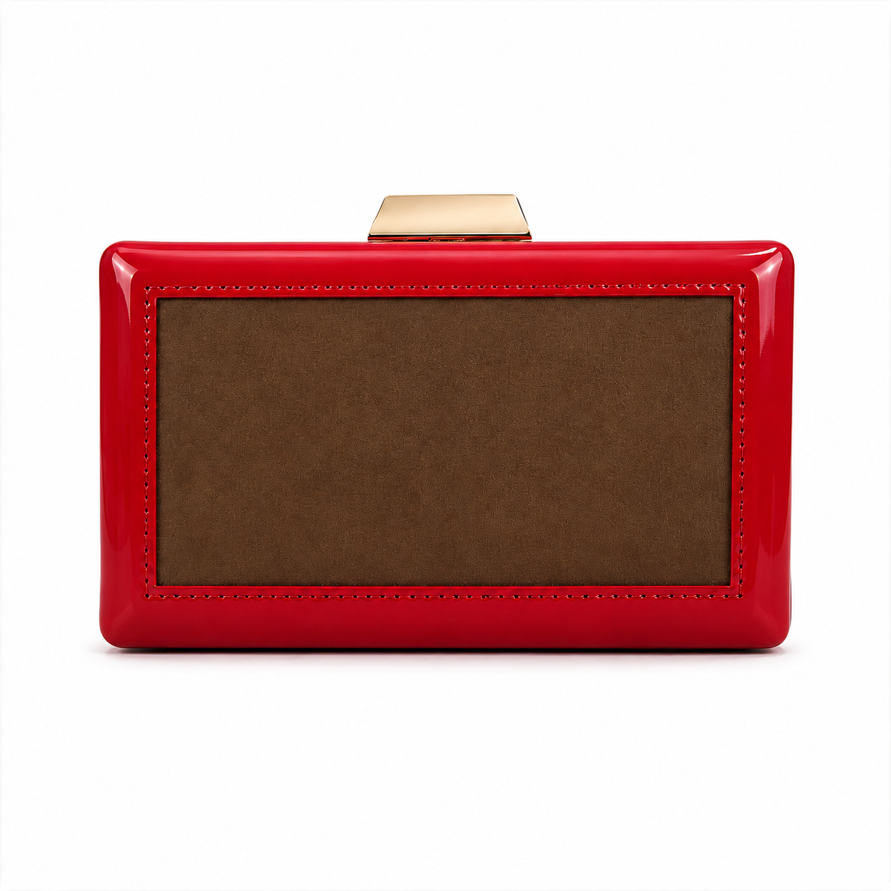Red Rectangle Clutch Sling – Plain Handcrafted Bag