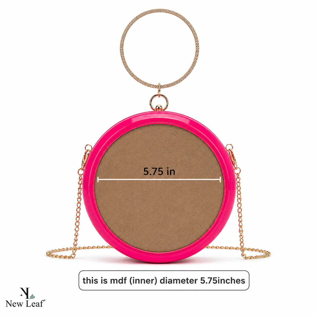 New Leaf Light Pink Circle Clutch Sling – Plain Handcrafted Bag