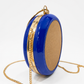 New Leaf Royal Blue Circle Clutch Sling – Plain Handcrafted Bag