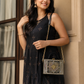 Gold Lippan Art Handcrafted Box Bag