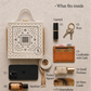White Lippan Art Handcrafted Box Bag