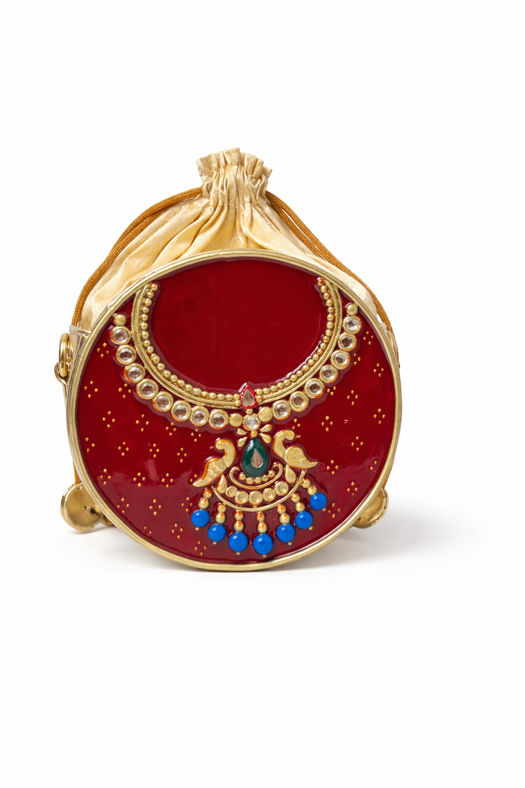 Gehna  Lippan Art Circle Medium Potli Sling