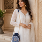Blue Noor Medium Mandala Lippan Art Circle Sling