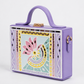 Lotus Pastel Rectangle Lippan Art Box Bag