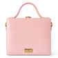 Pastel Lotus Charm Handcrafted Lippan Art Box Bag