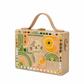 Pastel Cat Charm Handcrafted Lippan Art Rectangle Box Sling Bag