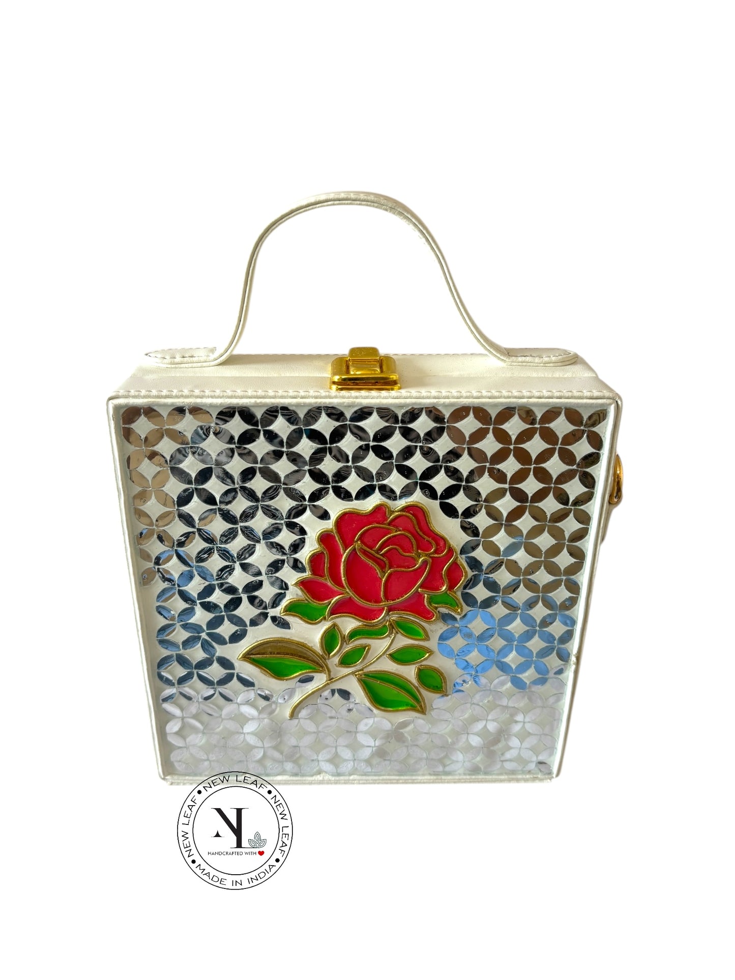 Rose Lippan Art Handcrafted Box Bag