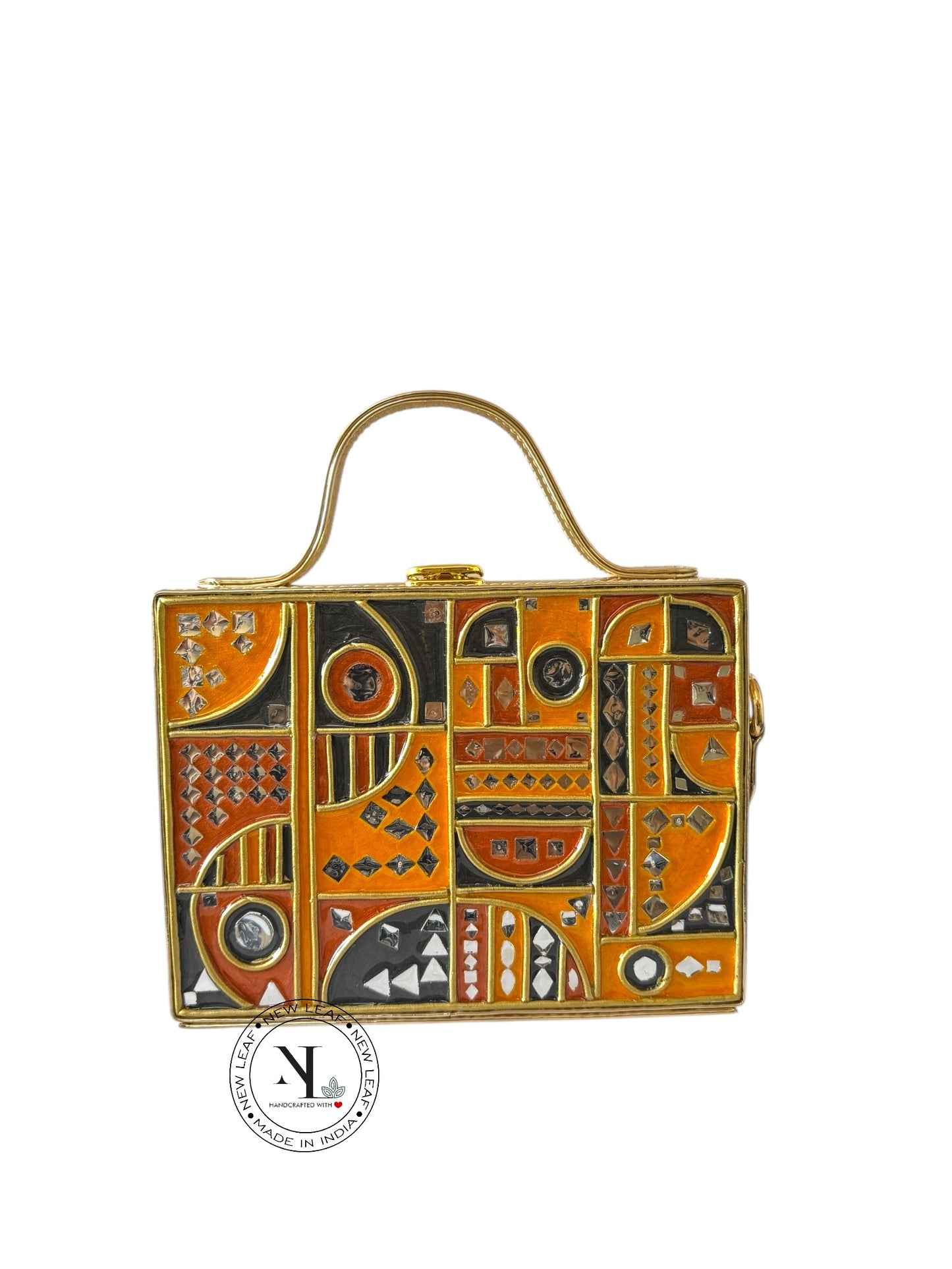 Party Lippan Art Box Sling Bag