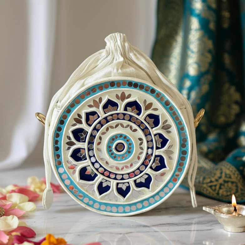 Ocean Waves Medium Lippan Art Potli Sling