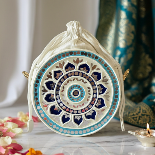 Ocean Waves Medium Lippan Art Potli Sling