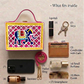 Elephant Lippan Art Box Sling Bag
