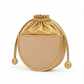 New Leaf Golden Semi-Circle Potli Sling – Plain Handcrafted Bag
