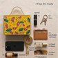 Lotus Rectangle Lippan Art Box Bag