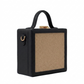 New Leaf Black Square Box Bag Sling – Plain Handcrafted Bag