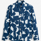 Blue Geometric  Full Sleeves Unisex Shirt
