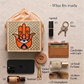 Peach Hamsa Medium Lippan Art Potli Sling