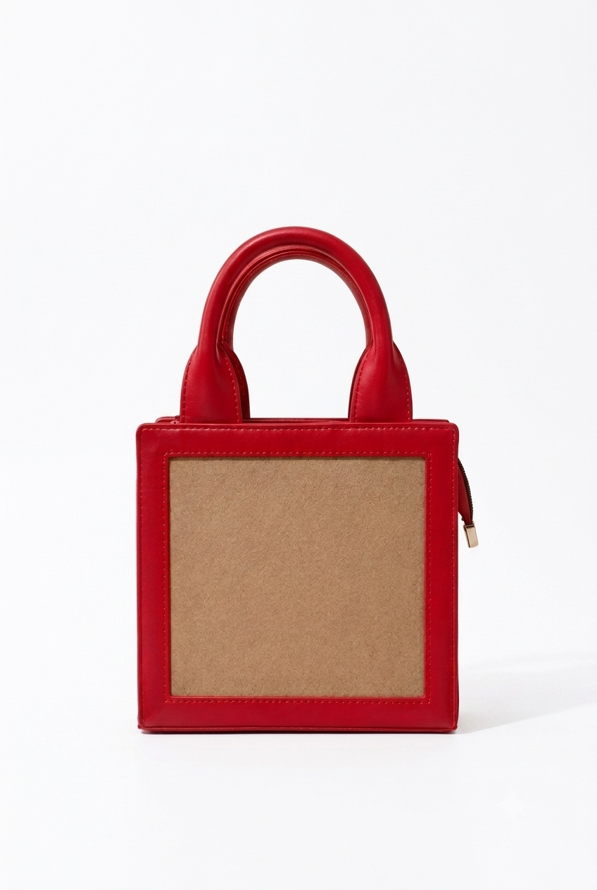 New Leaf Red Handbag / Sling – Plain Handcrafted Bag