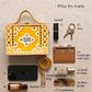 Sunflower Lippan Art Handcrafted Box Bag