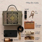 Gold Lippan Art Handcrafted Box Bag