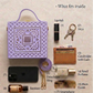 Violet Mirage Lippan Art Handcrafted Box Bag Sling