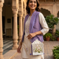 Lilac Rosee Lippan Art Medium Potli Handcrafted Sling Bag