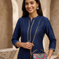 Midnight Mehfil Semi Circle Lippan Art Potli Sling