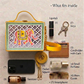 Pastel Elephant Box Lippan Art Handcrafted Sling