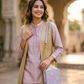 Lilac Lippan Art Potli Medium Sling Bag