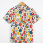 White Floral Unisex Short Sleeves Shirt