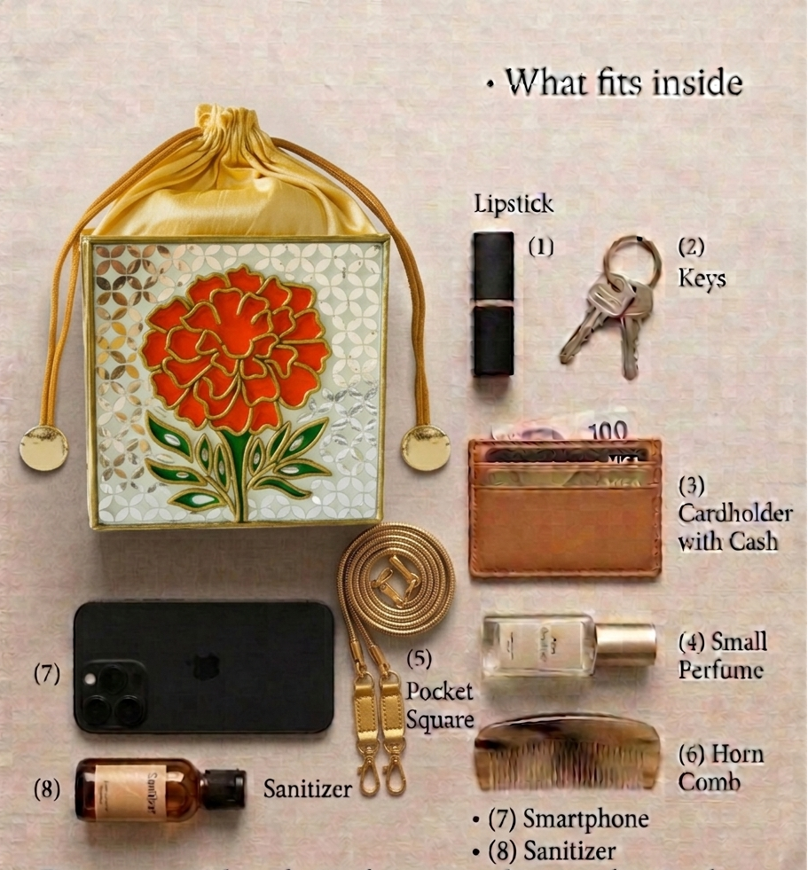 Marigold Lippan Art Regular Potli Sling