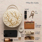 Modern Lippan Art Handcrafted Circle Box Bag with Zipper