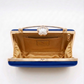 Blue Trapezium Clutch Sling – Plain Handcrafted Bag