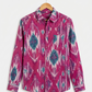 Pink Ikkat  Full Sleeves Unisex Shirt