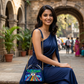 Northern Lights Lippan Art Trapezium Potli Sling