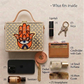 Hamsa Lippan Art Handcrafted Rectangle Box Bag